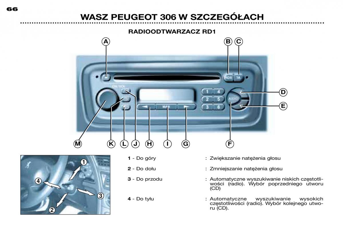 Peugeot 306 instrukcja obslugi / page 64