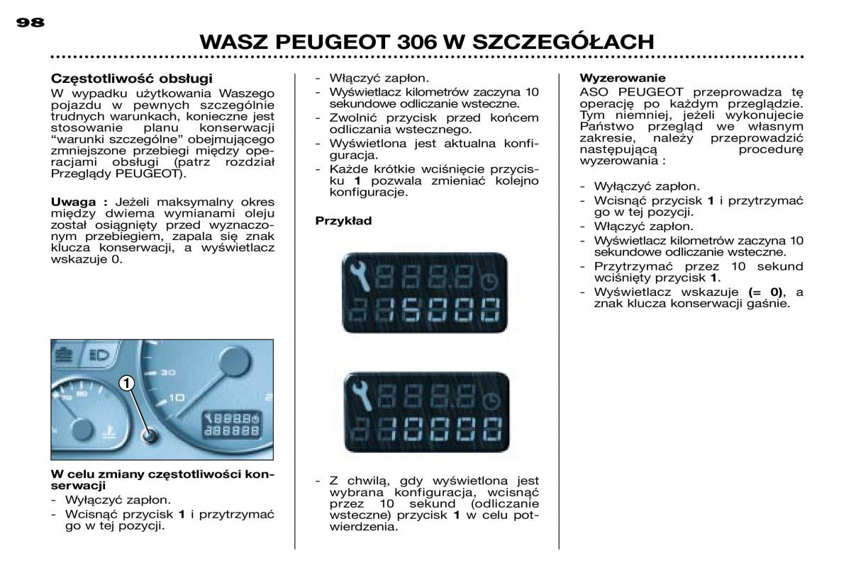 Peugeot 306 instrukcja obslugi / page 94