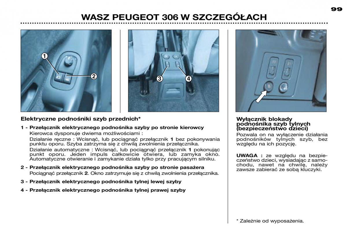 Peugeot 306 instrukcja obslugi / page 98