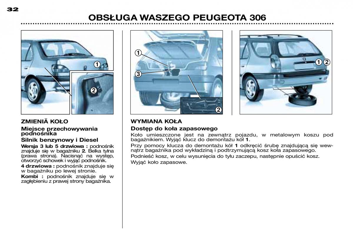 Peugeot 306 instrukcja obslugi / page 29