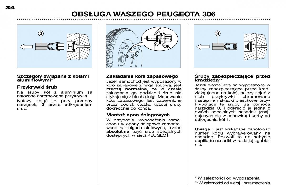 Peugeot 306 instrukcja obslugi / page 31