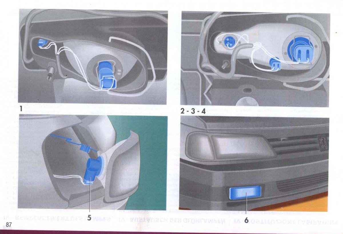 Peugeot 405 instrukcja obslugi / page 88