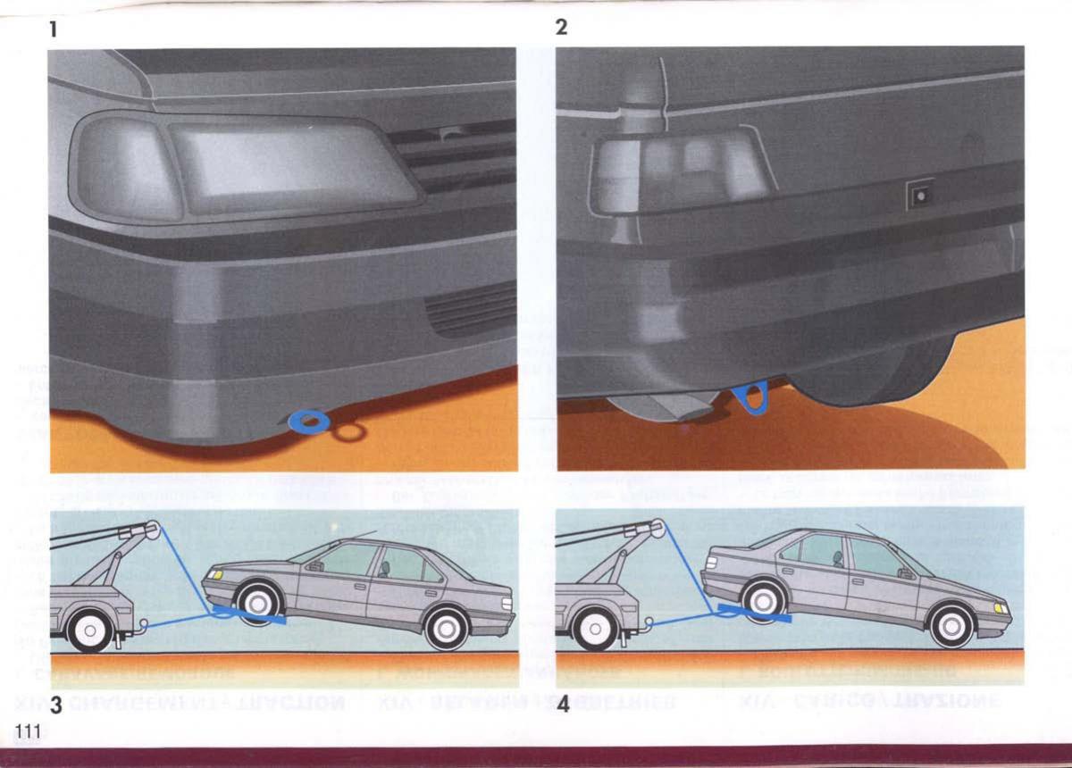 Peugeot 405 instrukcja obslugi / page 112