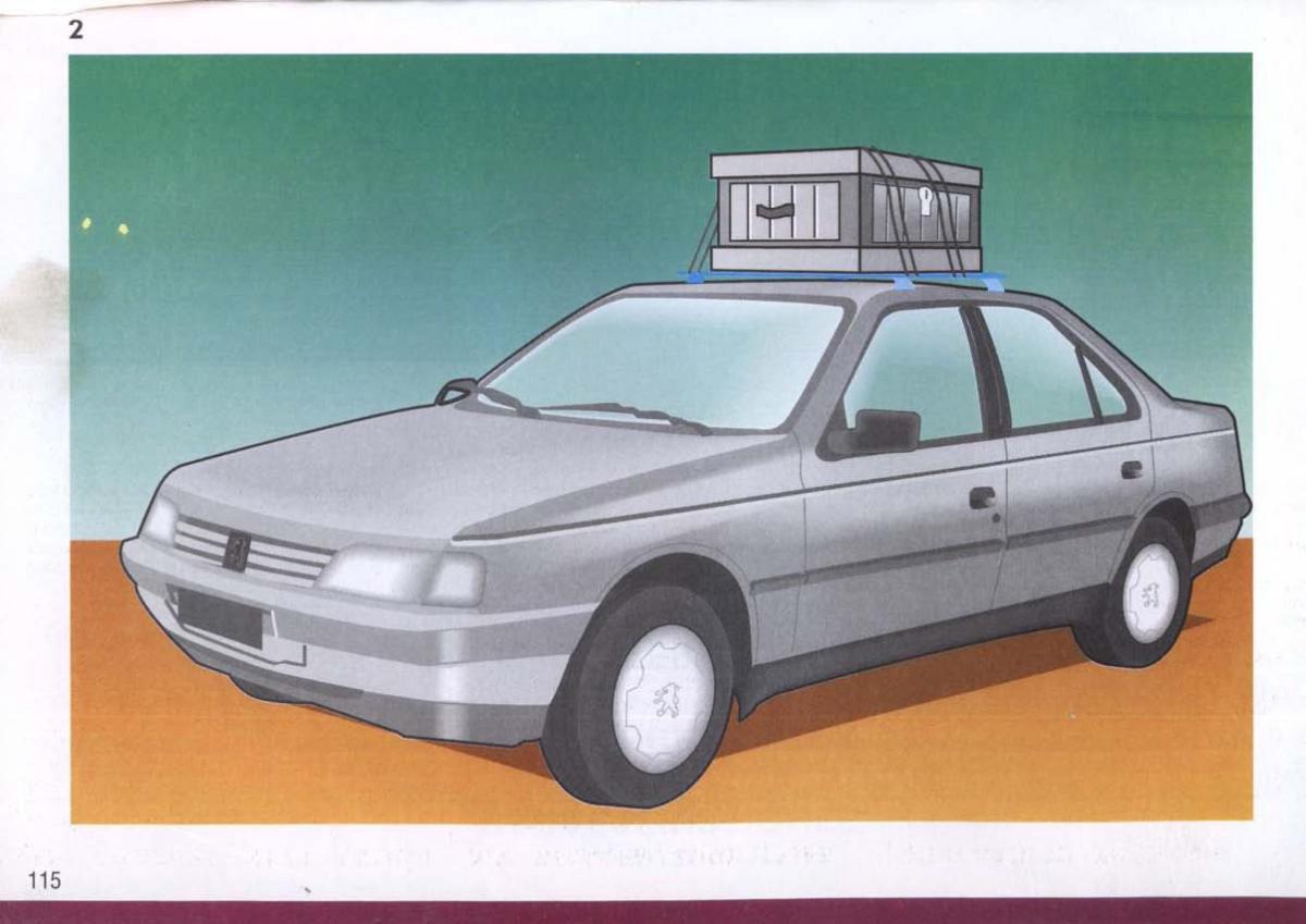 Peugeot 405 instrukcja obslugi / page 116