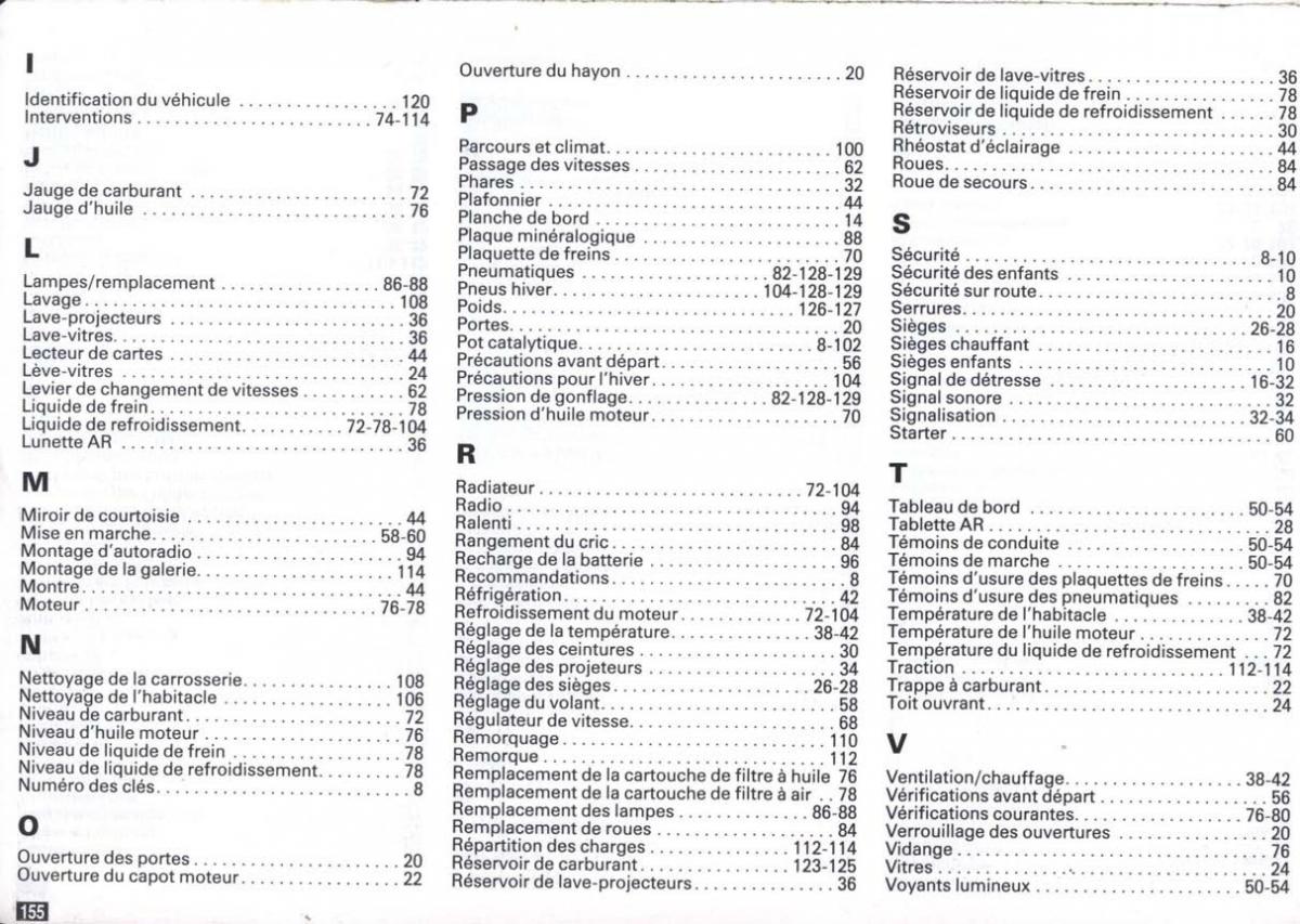 Peugeot 405 instrukcja obslugi / page 156