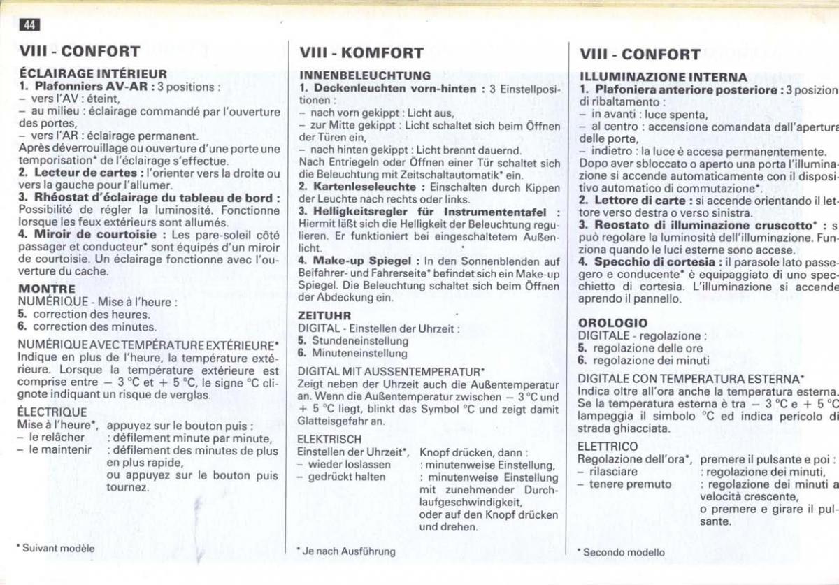 Peugeot 405 instrukcja obslugi / page 45