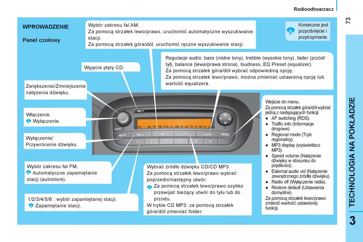 Peugeot Bipper instrukcja obslugi / page 75