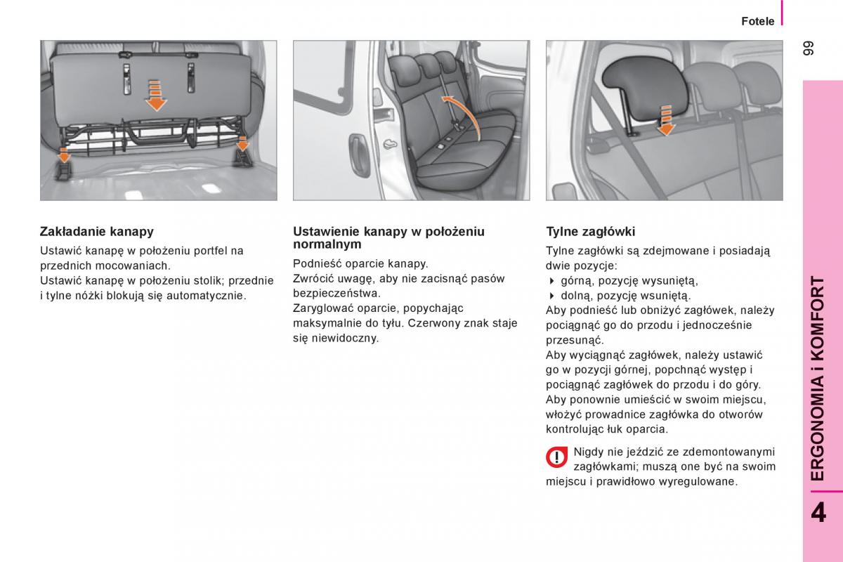 Peugeot Bipper instrukcja obslugi / page 101