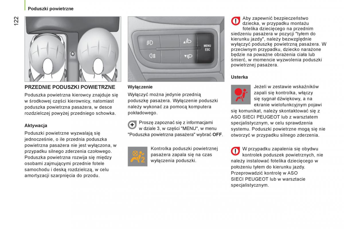 Peugeot Bipper instrukcja obslugi / page 124