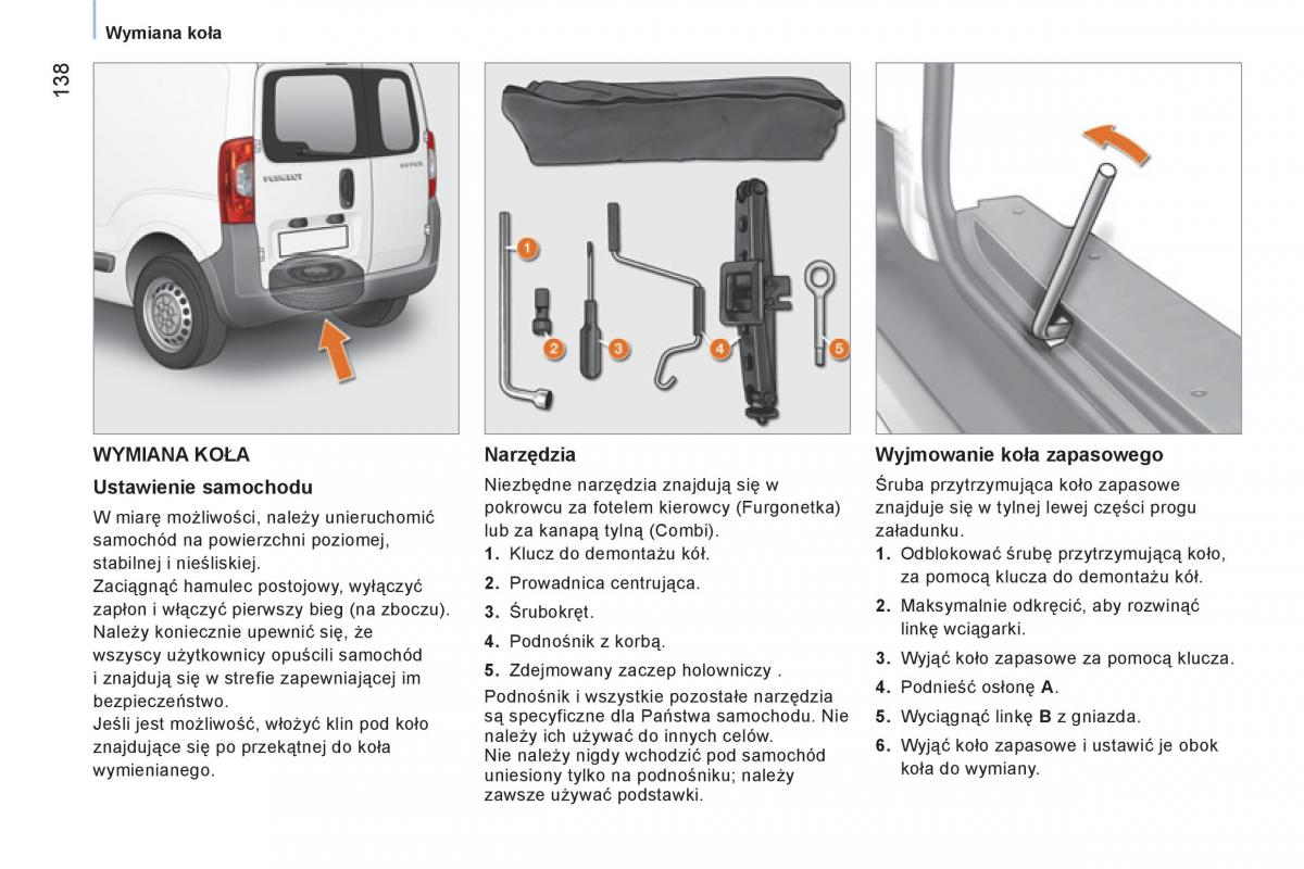 Peugeot Bipper instrukcja obslugi / page 140