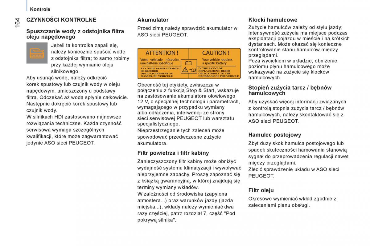 Peugeot Bipper instrukcja obslugi / page 166