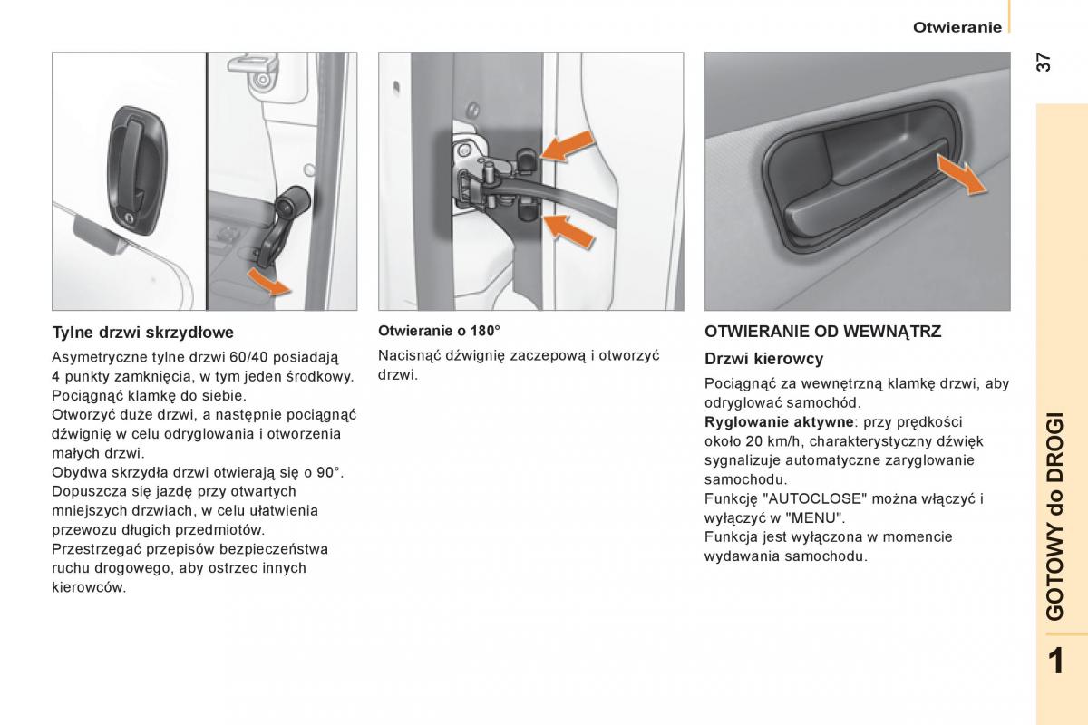 Peugeot Bipper instrukcja obslugi / page 39