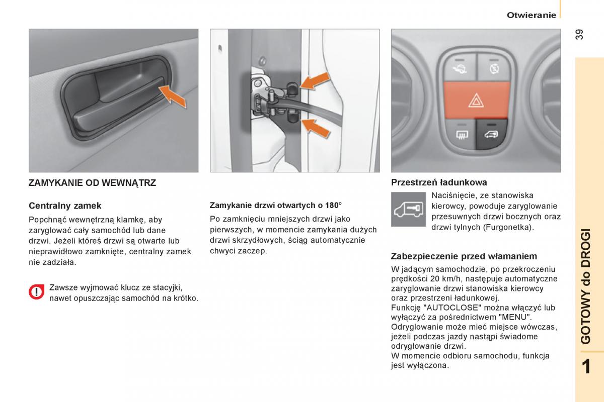 Peugeot Bipper instrukcja obslugi / page 41