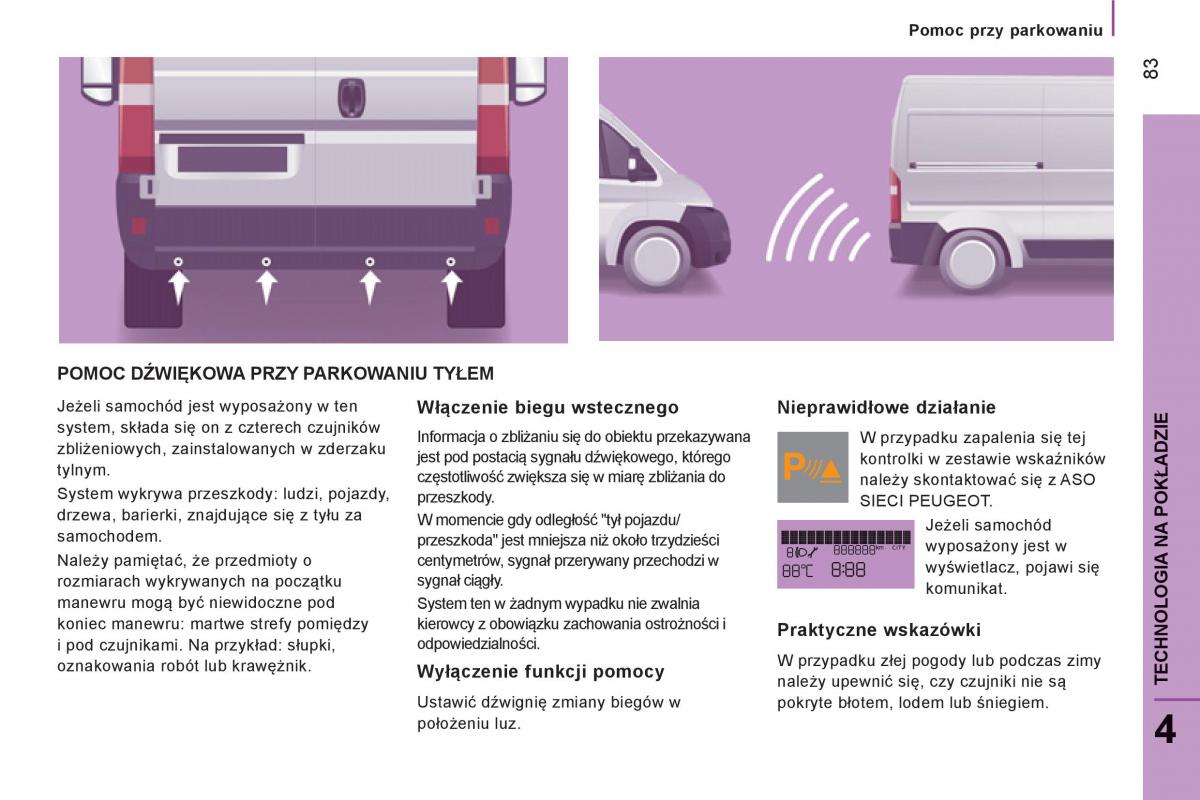 Peugeot Boxer II 2 instrukcja obslugi / page 85