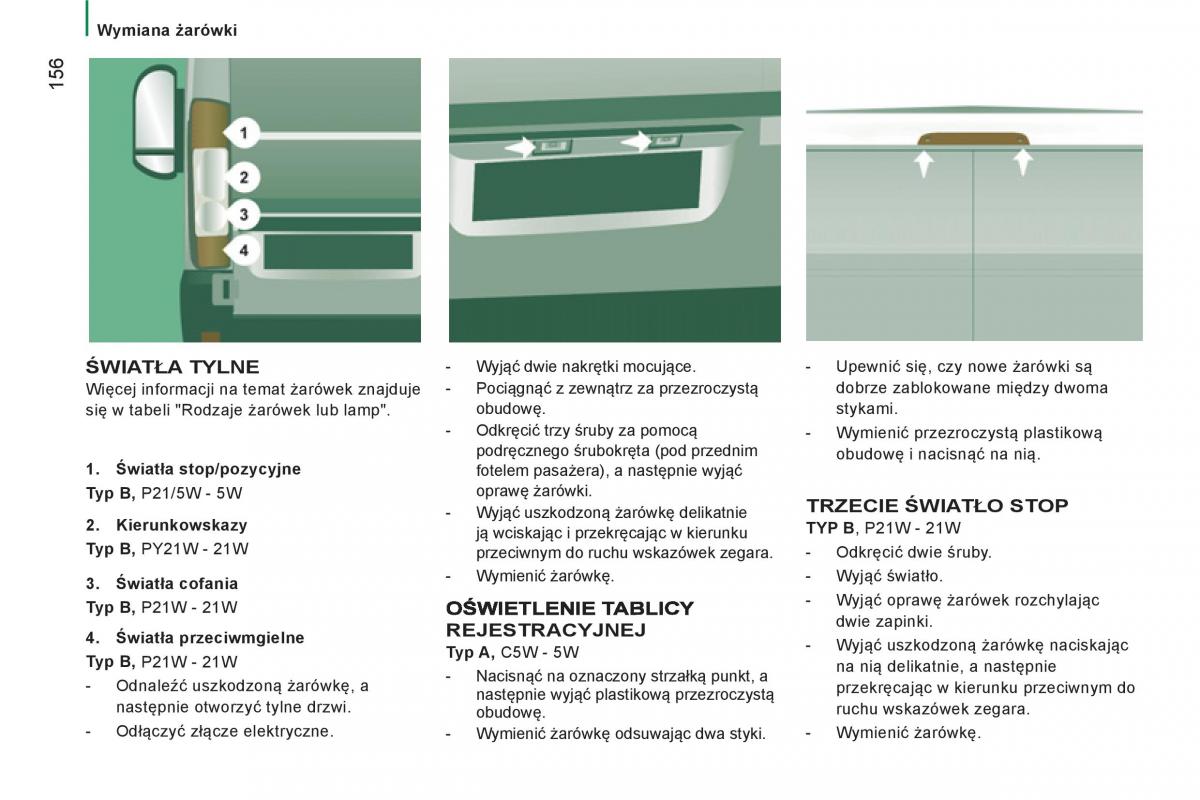 Peugeot Boxer II 2 instrukcja obslugi / page 158