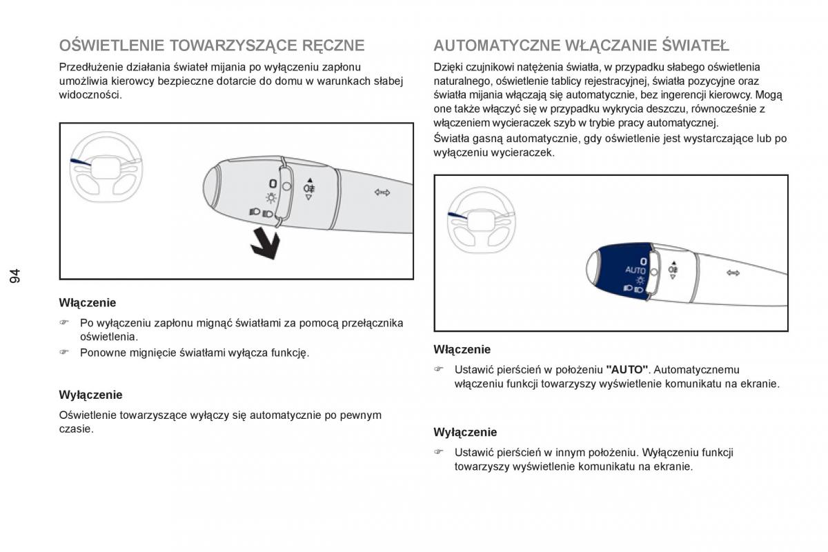 Peugeot RCZ instrukcja obslugi / page 96