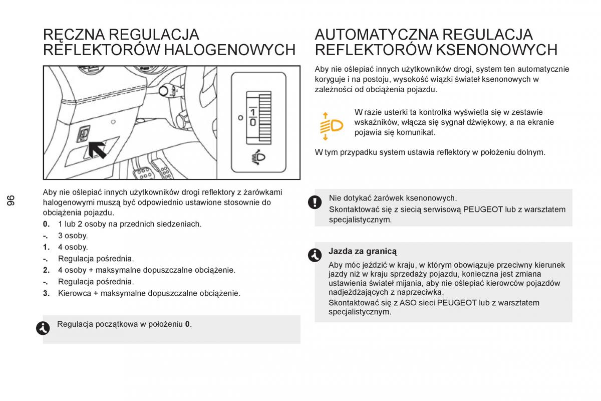 Peugeot RCZ instrukcja obslugi / page 98