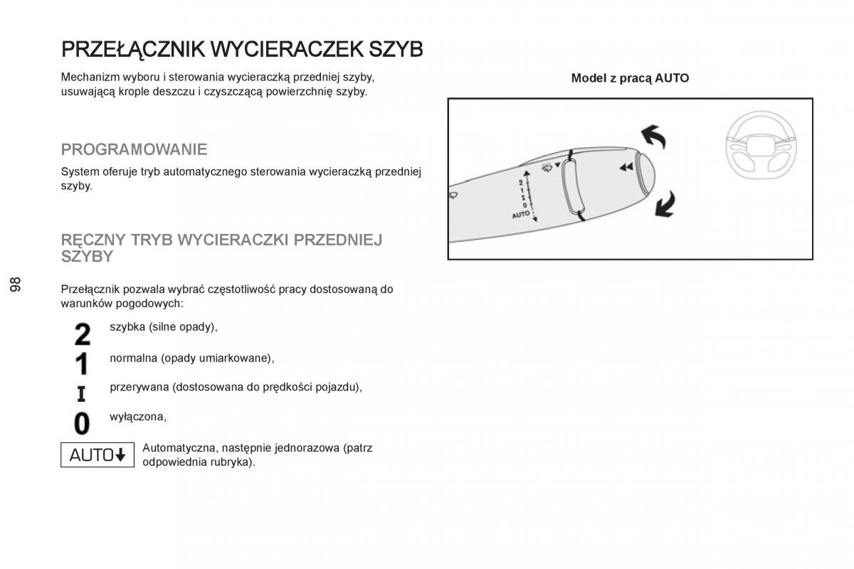 Peugeot RCZ instrukcja obslugi / page 100