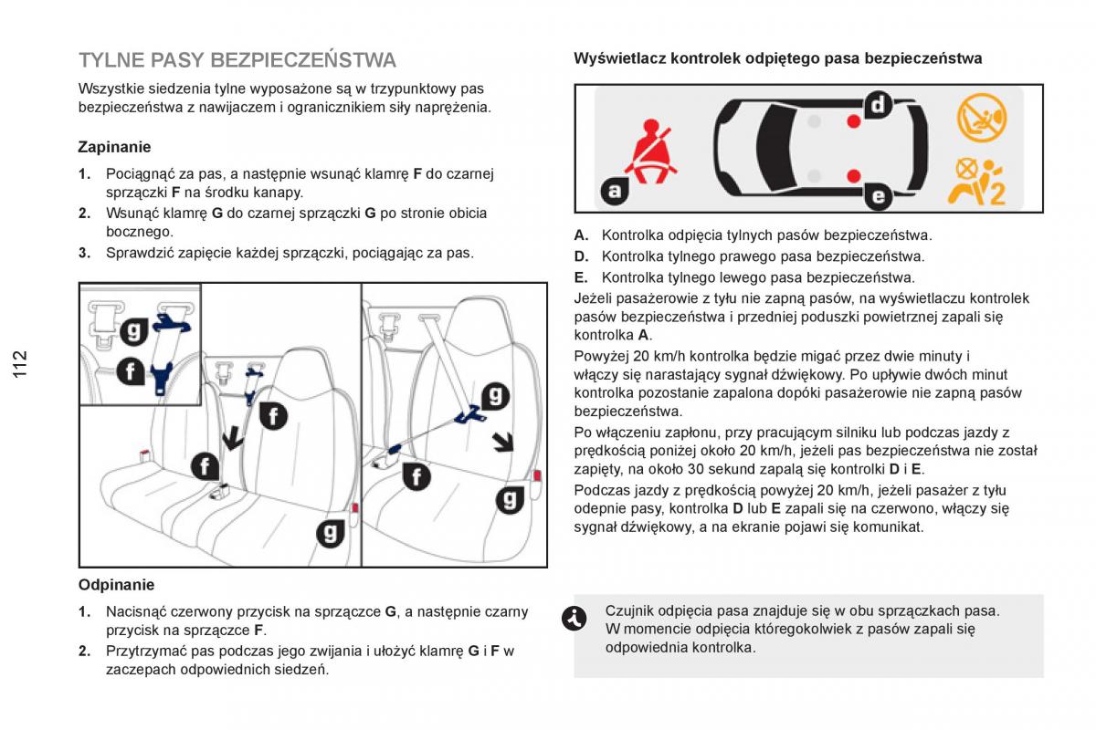 Peugeot RCZ instrukcja obslugi / page 114