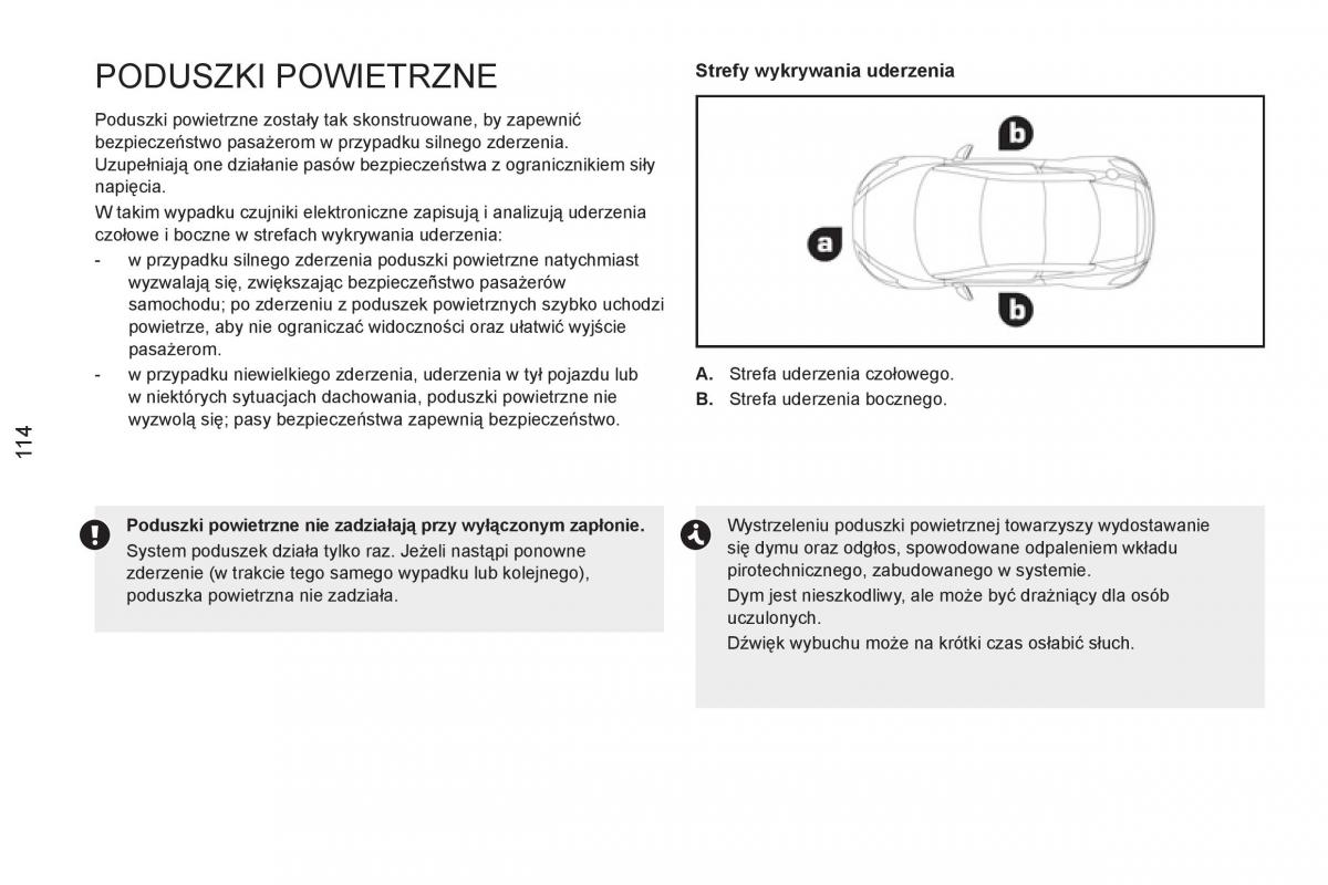 Peugeot RCZ instrukcja obslugi / page 116