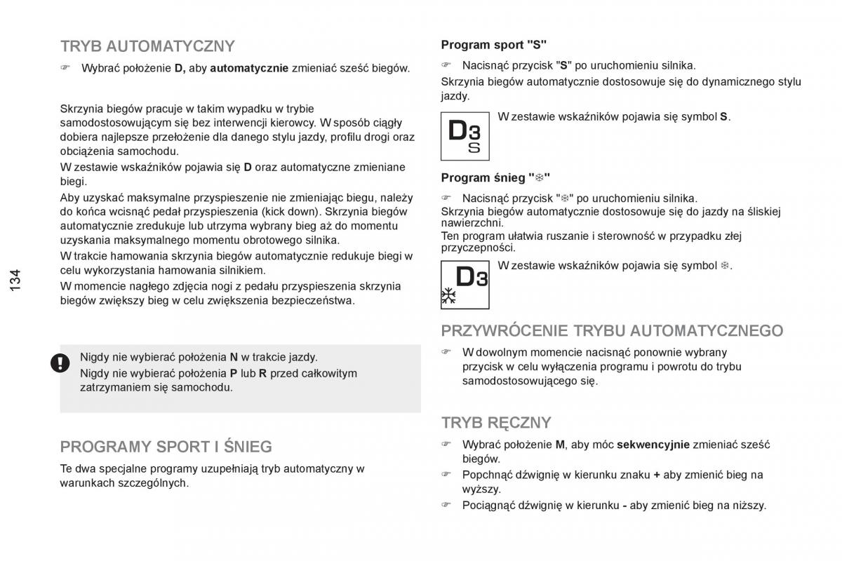 Peugeot RCZ instrukcja obslugi / page 136