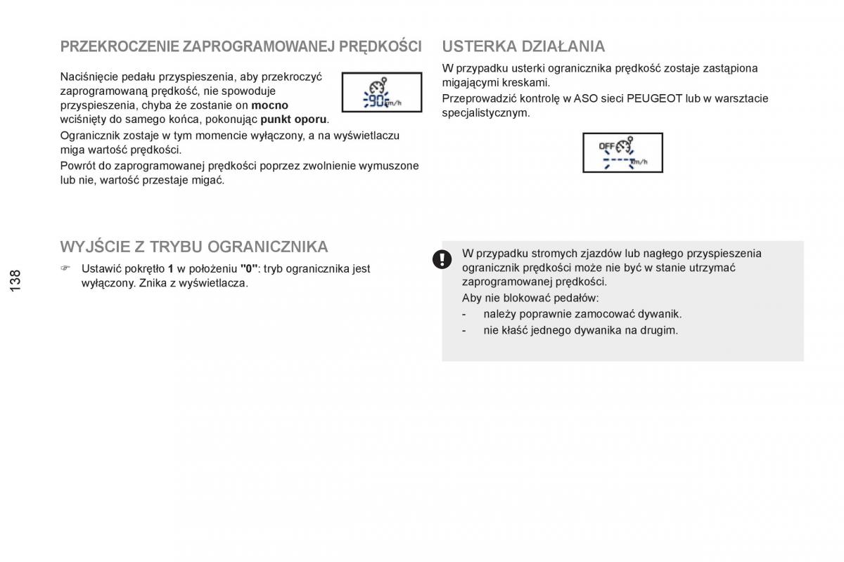 Peugeot RCZ instrukcja obslugi / page 140