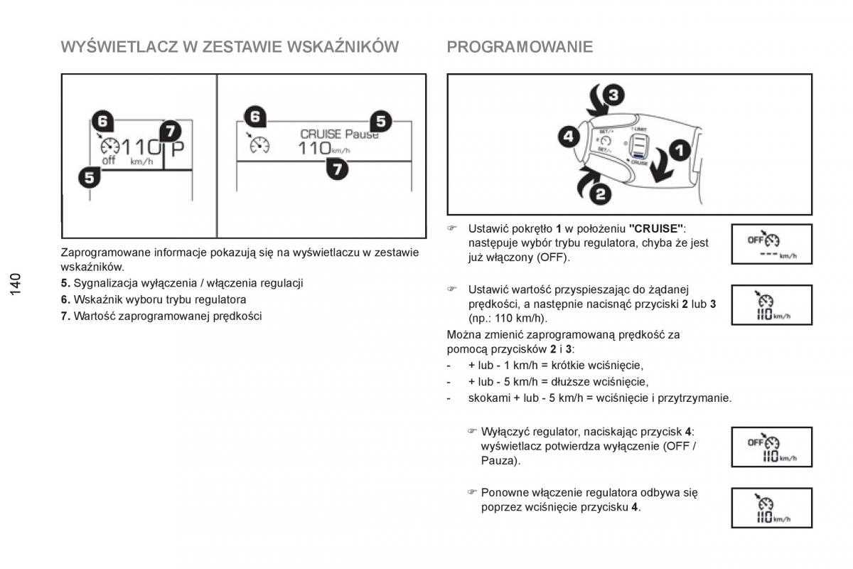 Peugeot RCZ instrukcja obslugi / page 142