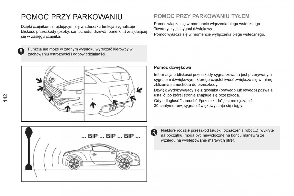 Peugeot RCZ instrukcja obslugi / page 144