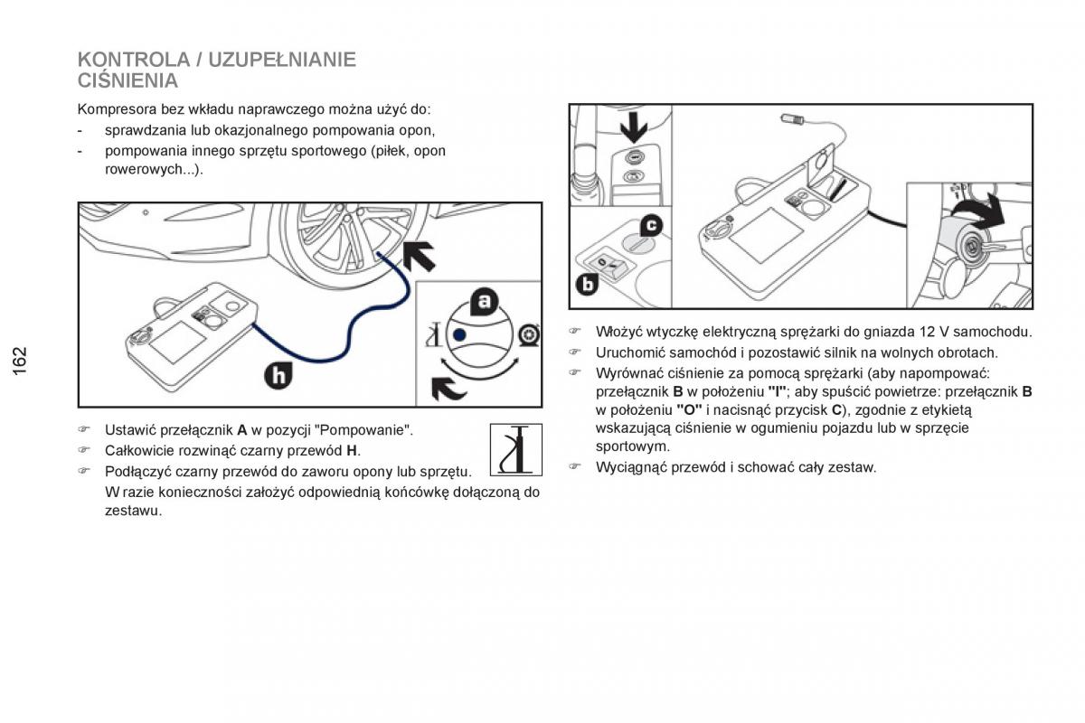 Peugeot RCZ instrukcja obslugi / page 164