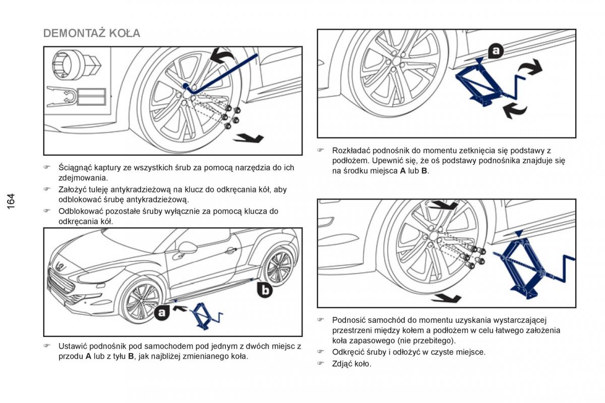 Peugeot RCZ instrukcja obslugi / page 166