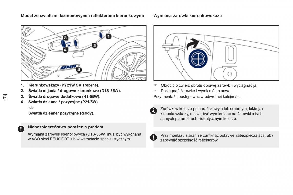 Peugeot RCZ instrukcja obslugi / page 176