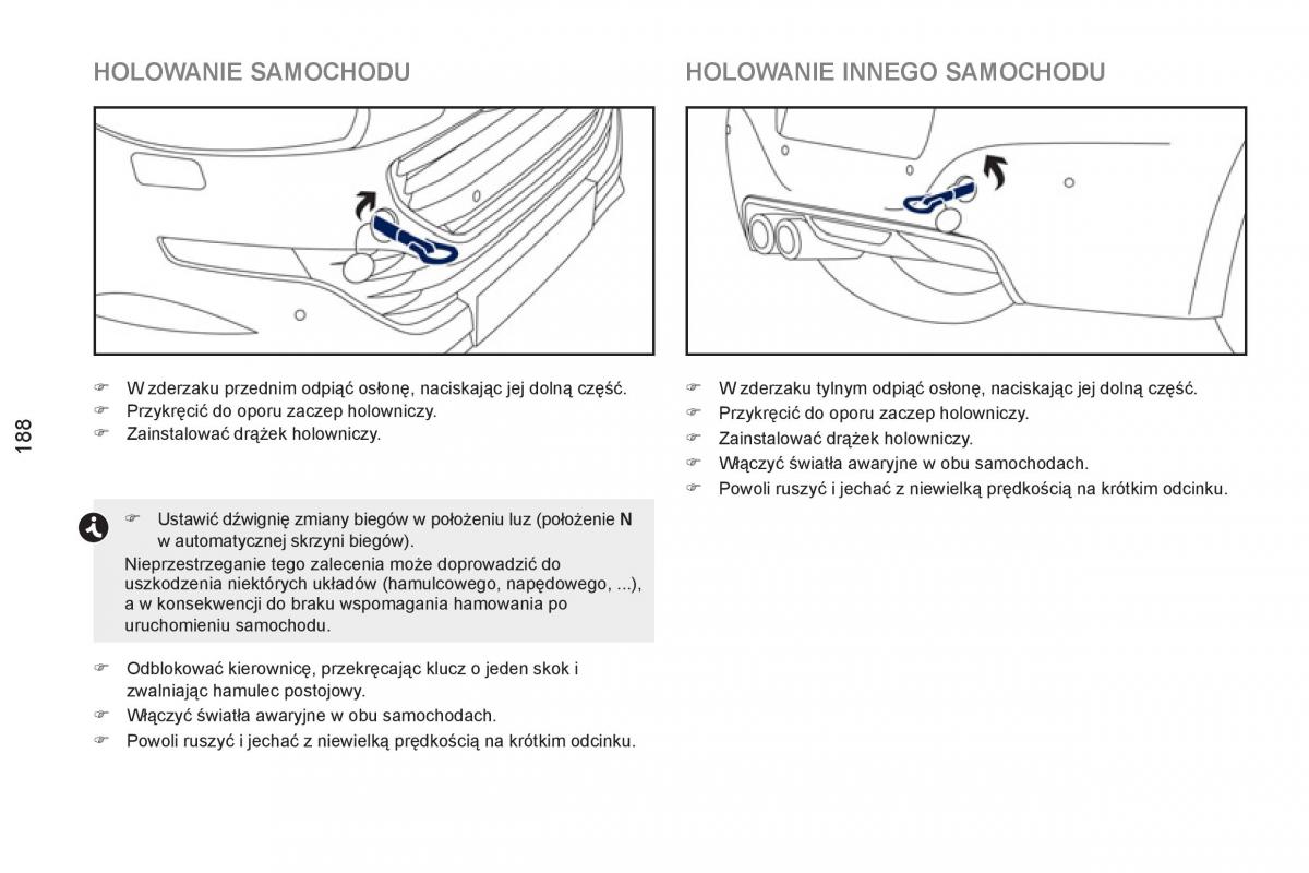 Peugeot RCZ instrukcja obslugi / page 190