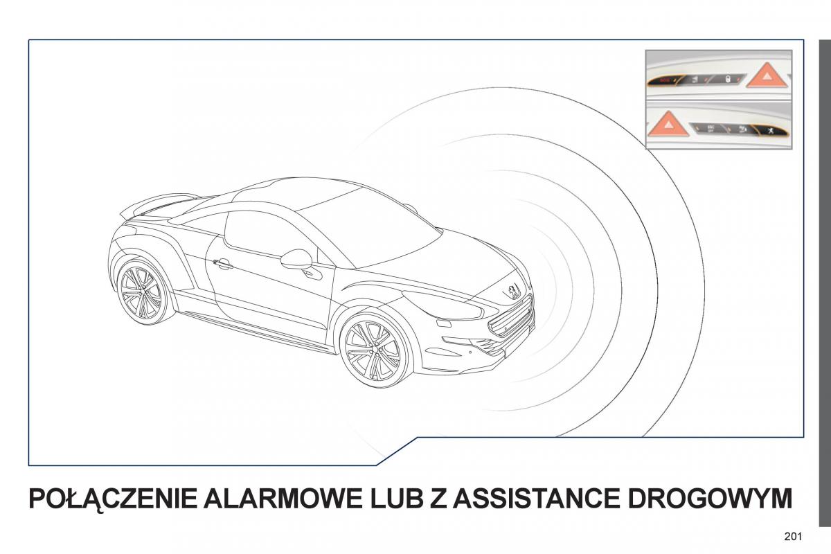 Peugeot RCZ instrukcja obslugi / page 203