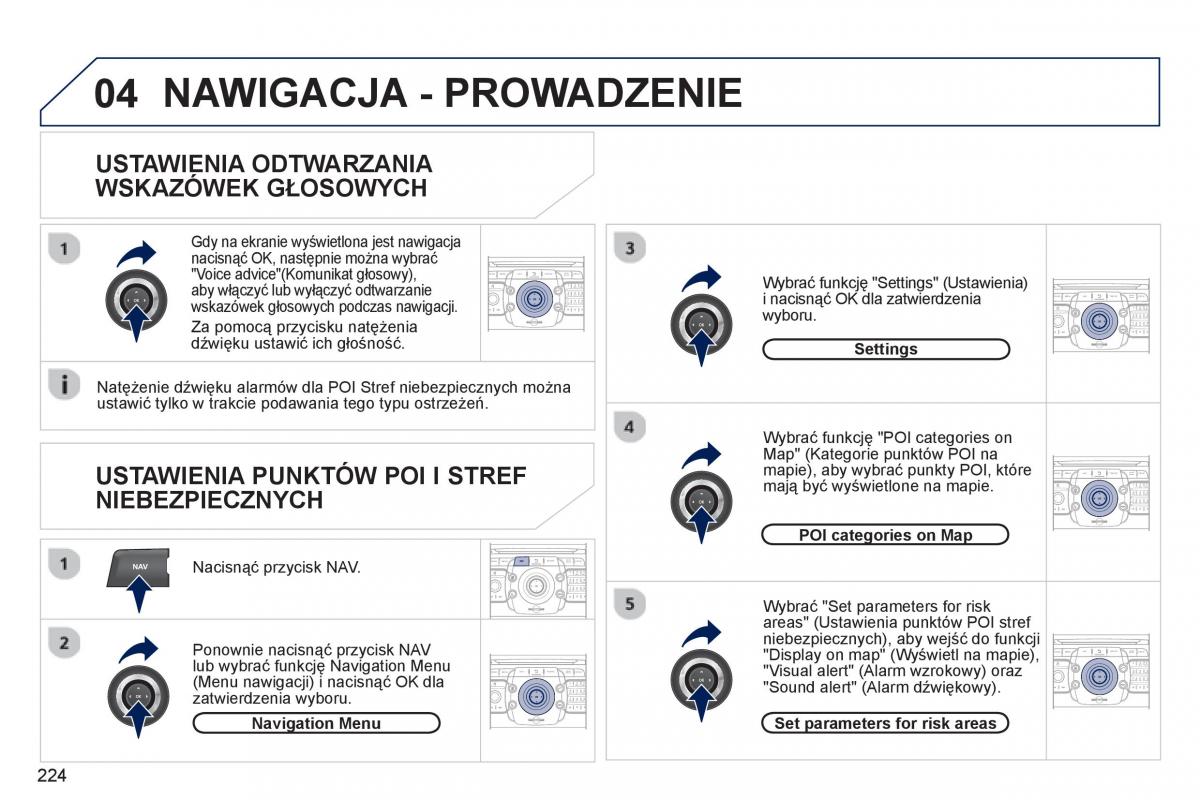 Peugeot RCZ instrukcja obslugi / page 226