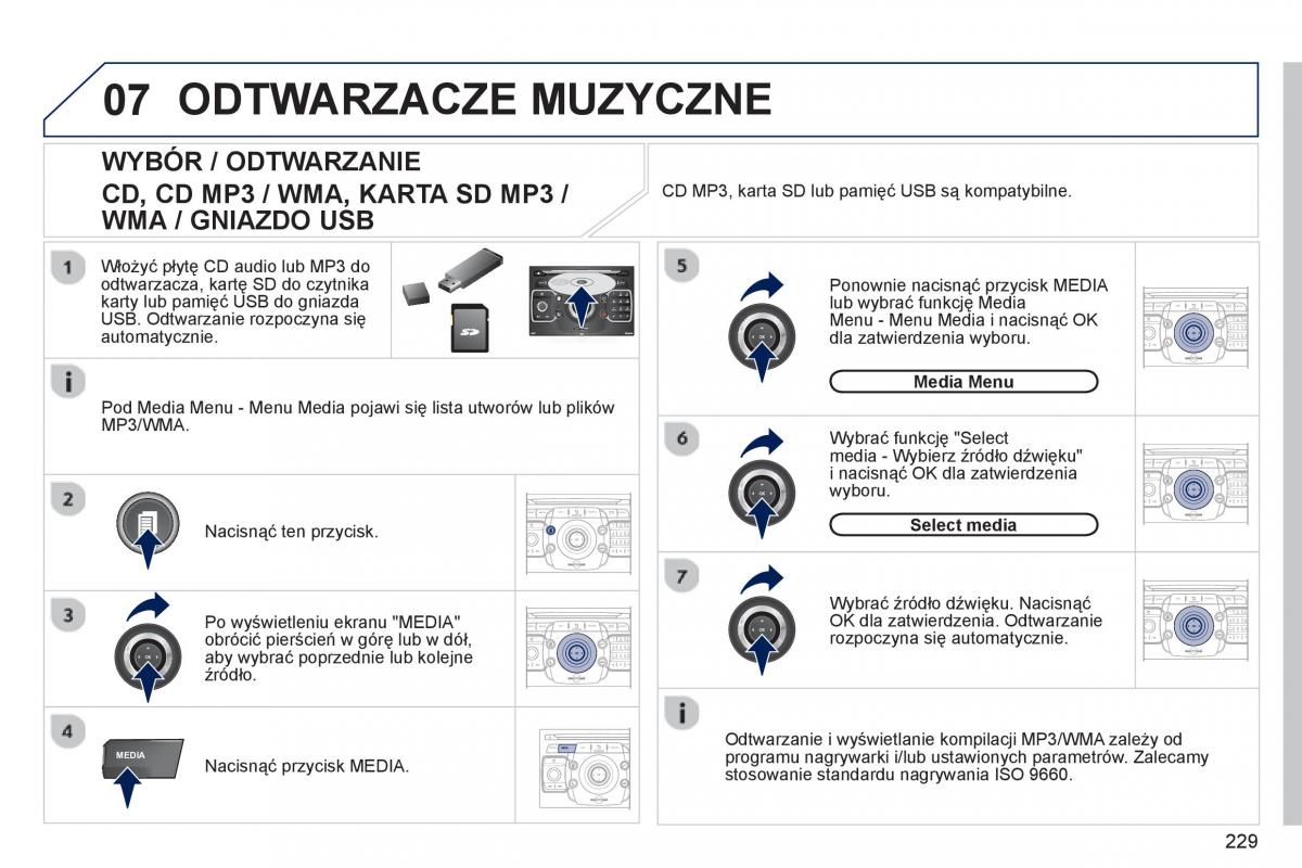 Peugeot RCZ instrukcja obslugi / page 231