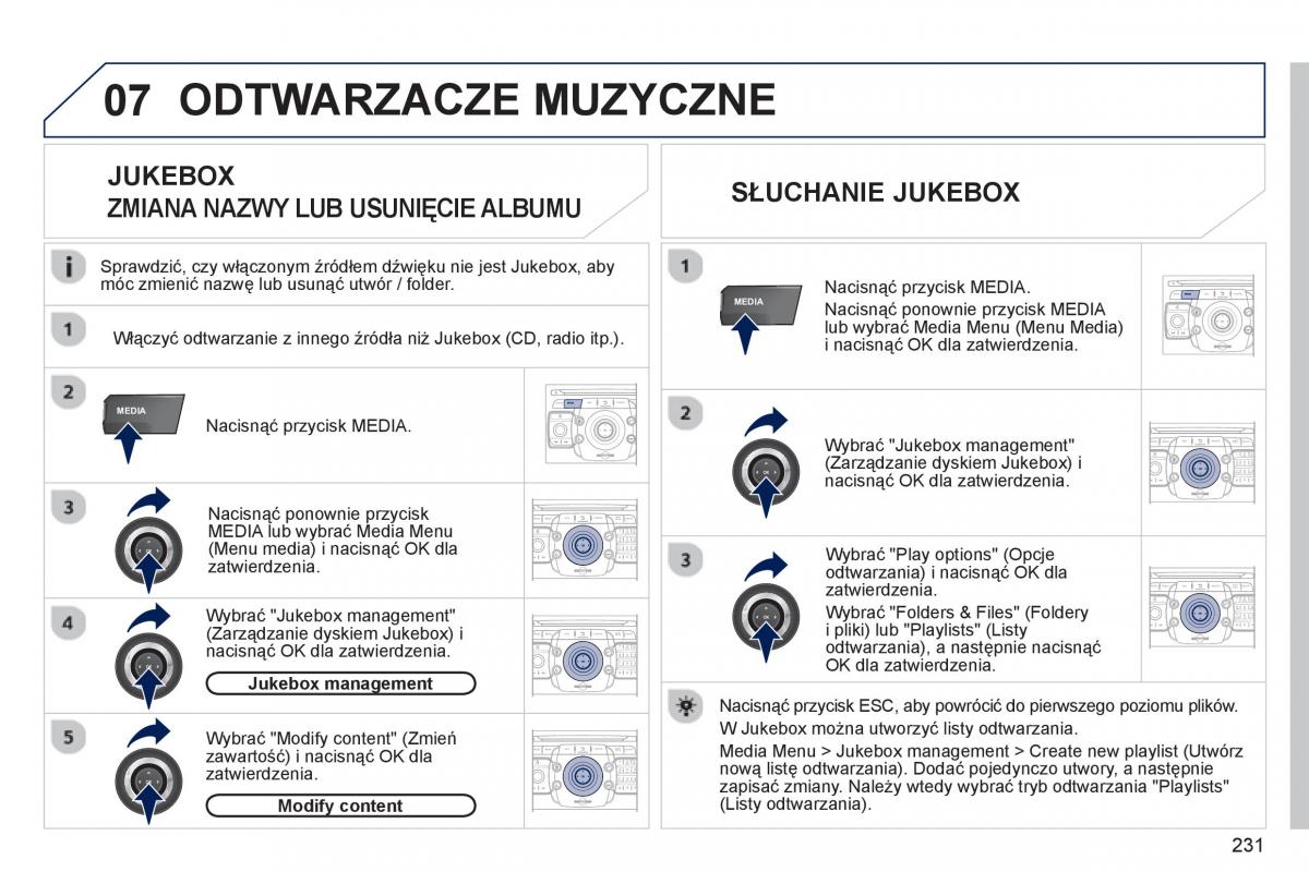 Peugeot RCZ instrukcja obslugi / page 233