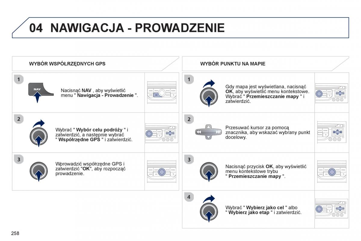 Peugeot RCZ instrukcja obslugi / page 260