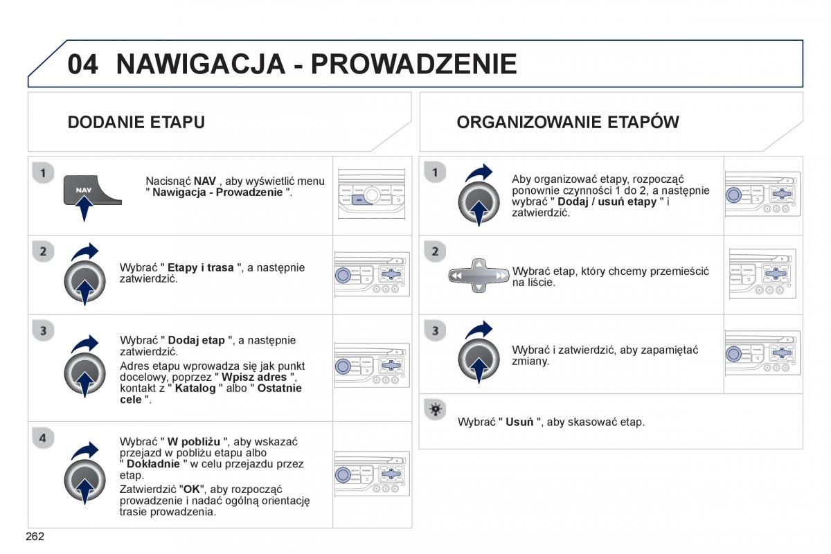 Peugeot RCZ instrukcja obslugi / page 264