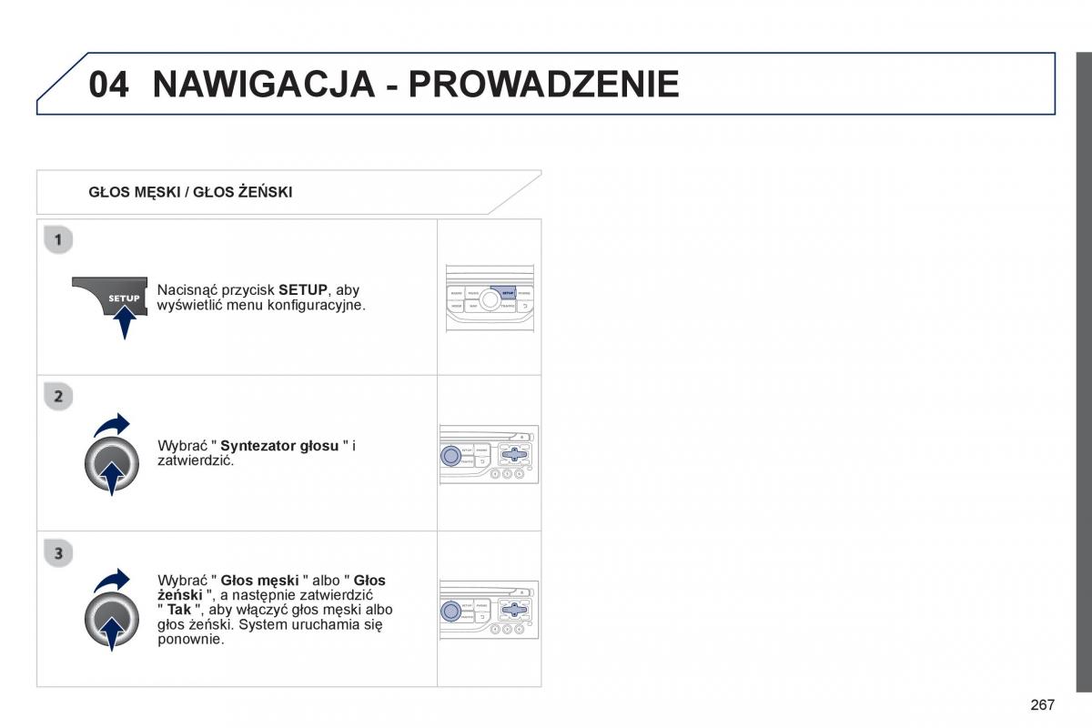 Peugeot RCZ instrukcja obslugi / page 269