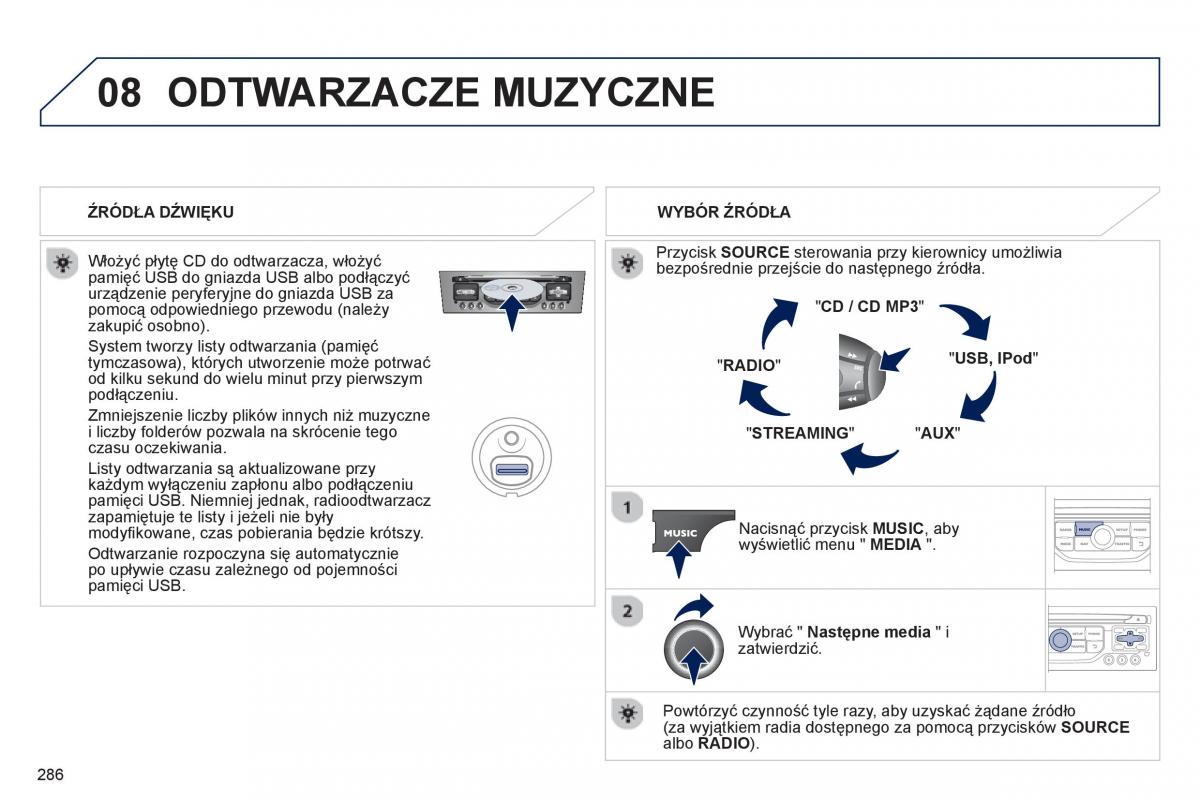 Peugeot RCZ instrukcja obslugi / page 288