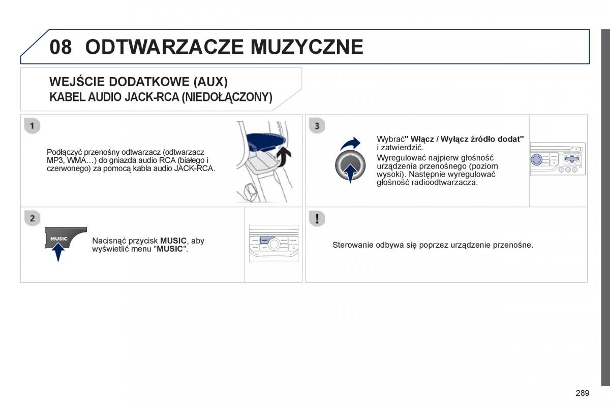 Peugeot RCZ instrukcja obslugi / page 291