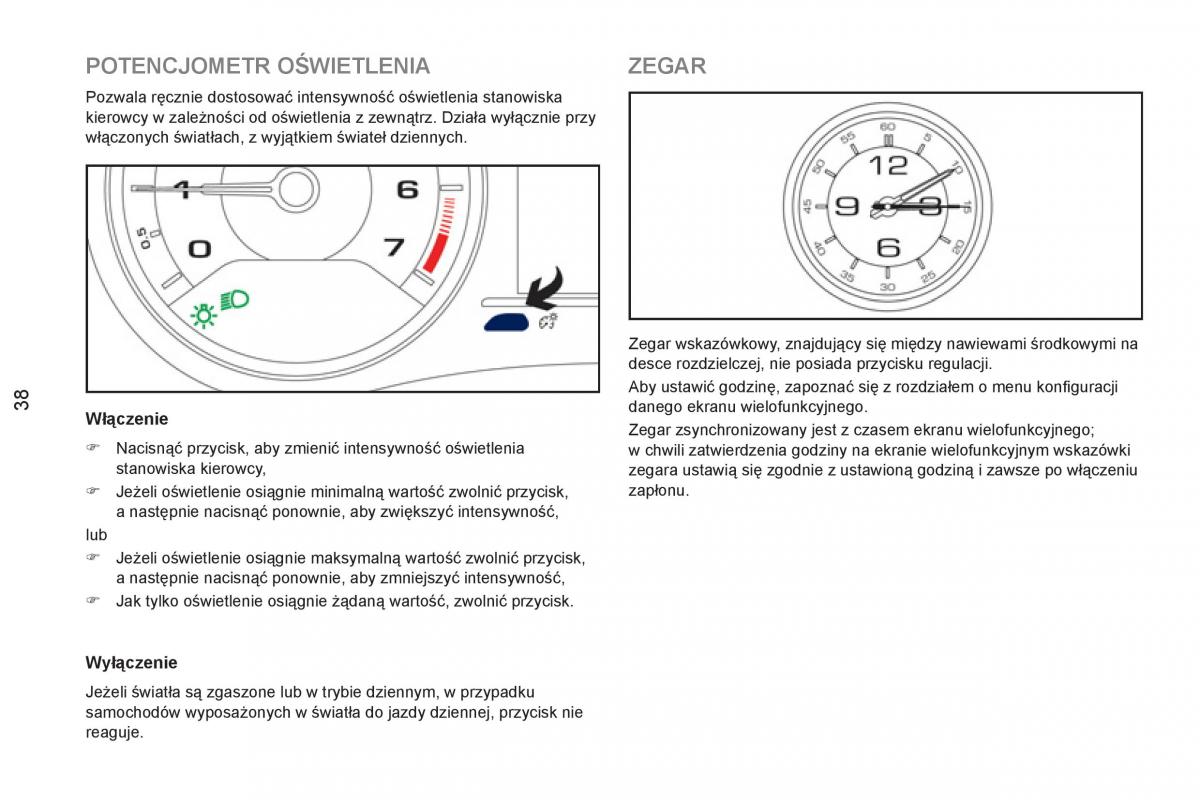 Peugeot RCZ instrukcja obslugi / page 40