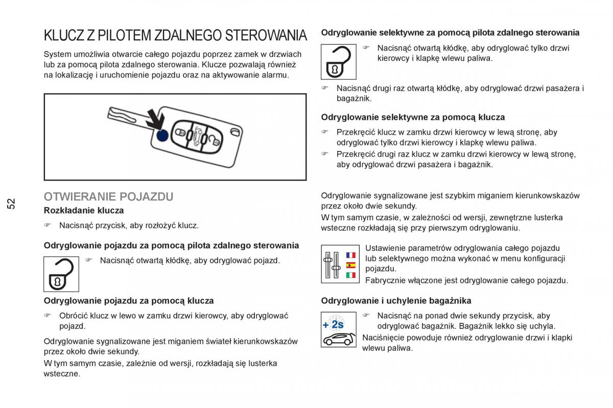 Peugeot RCZ instrukcja obslugi / page 54