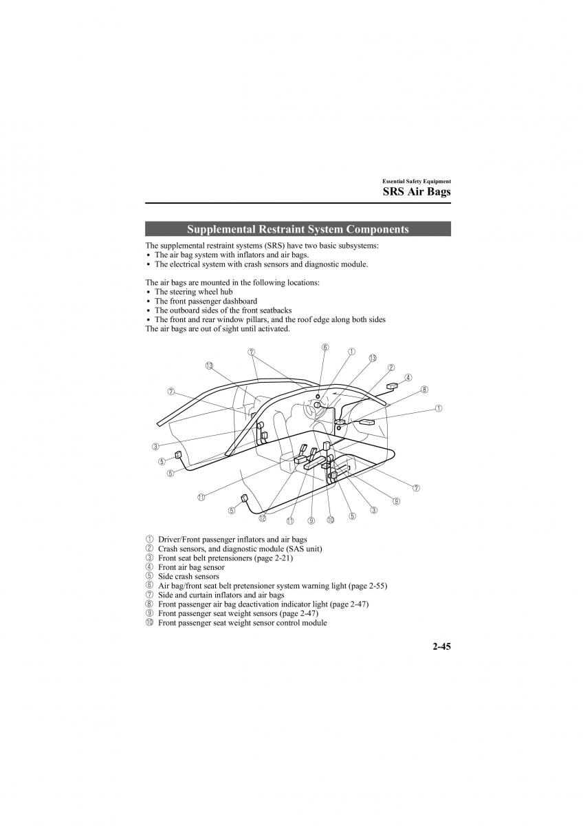 Mazda 6 II 2 owners manual / page 57