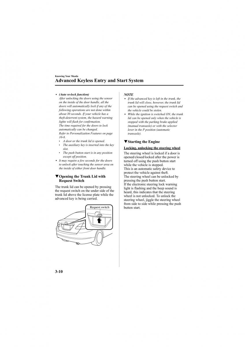 Mazda 6 II 2 owners manual / page 80