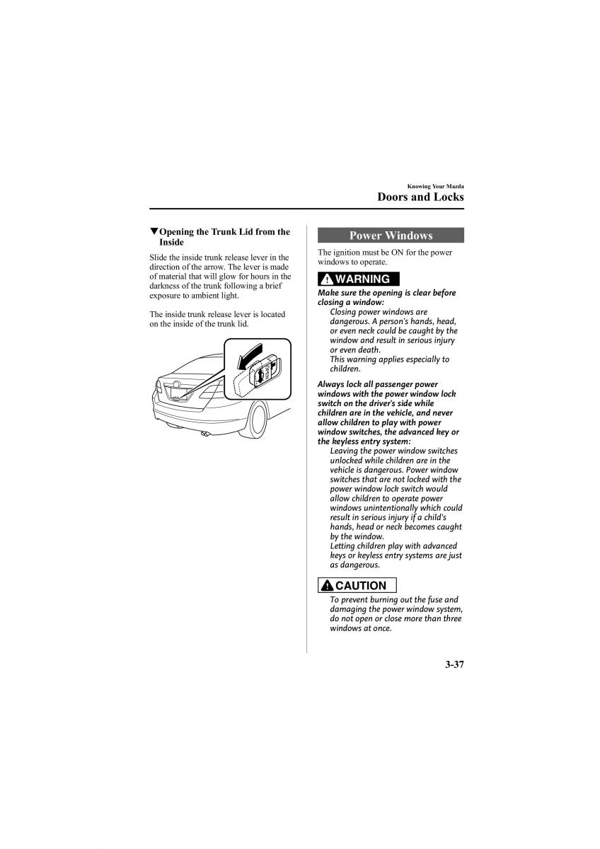 Mazda 6 II 2 owners manual / page 107