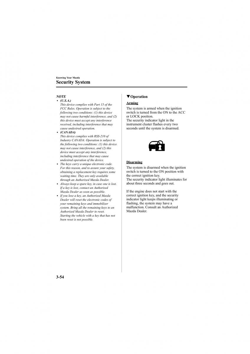 Mazda 6 II 2 owners manual / page 124