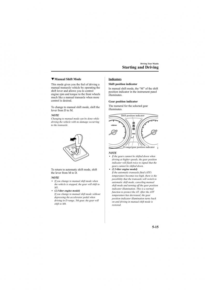 Mazda 6 II 2 owners manual / page 159