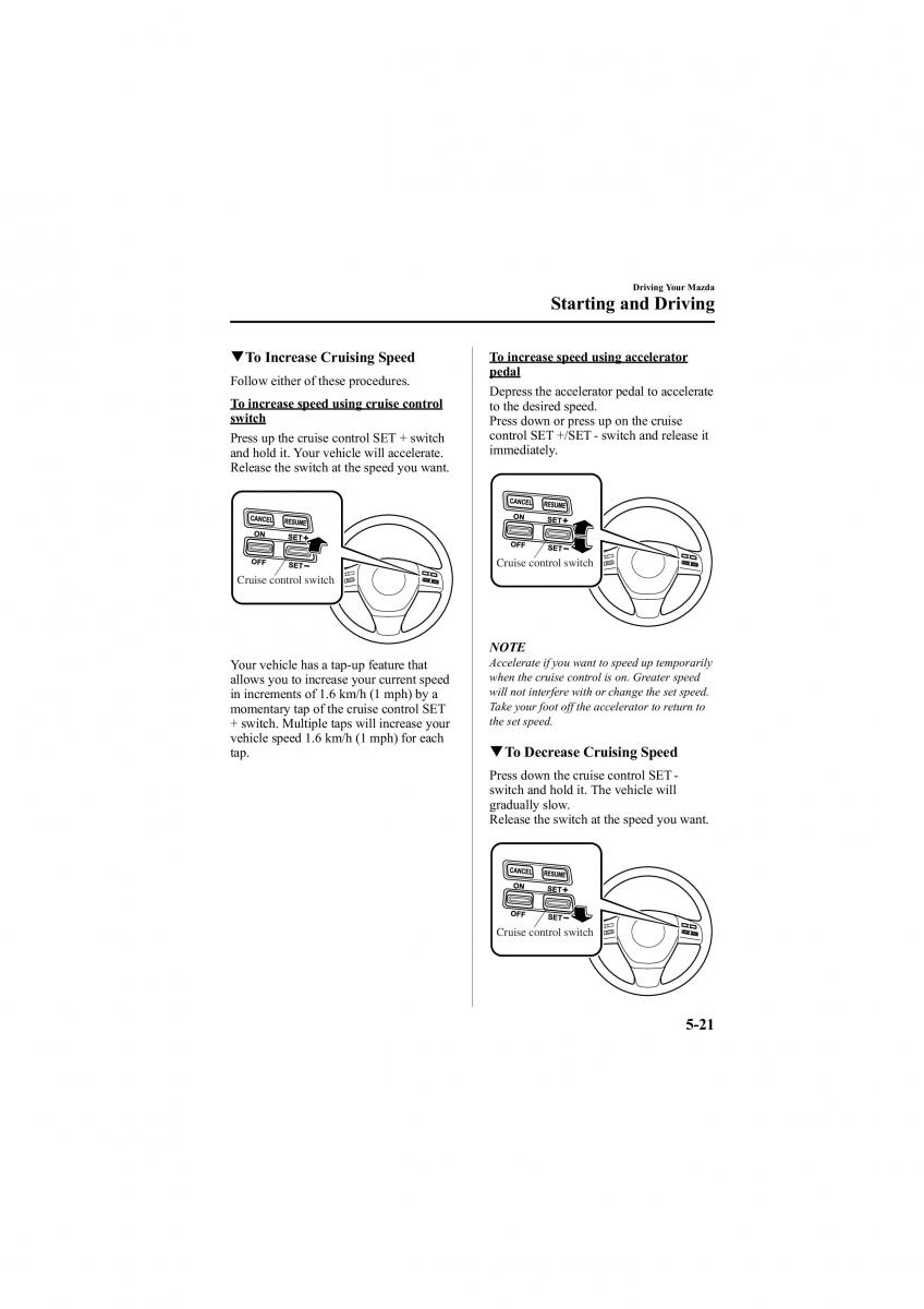 Mazda 6 II 2 owners manual / page 165