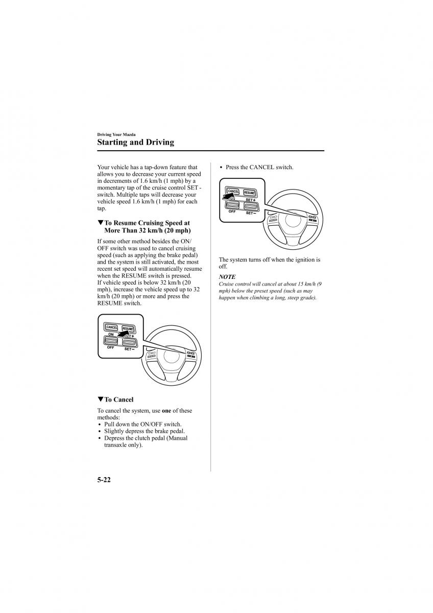 Mazda 6 II 2 owners manual / page 166